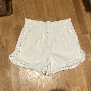 Sea NY Cream ruffle Doris shorts size 6 EUC